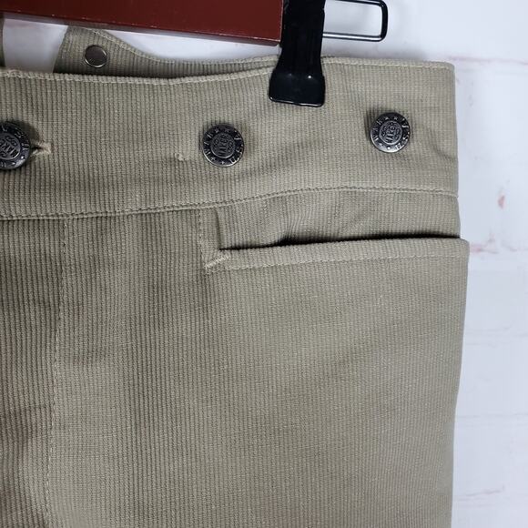 WAH Maker Striped Frontier Pants Mens 30x36 Western Buckle Back Tan Cotton - Picture 3 of 15